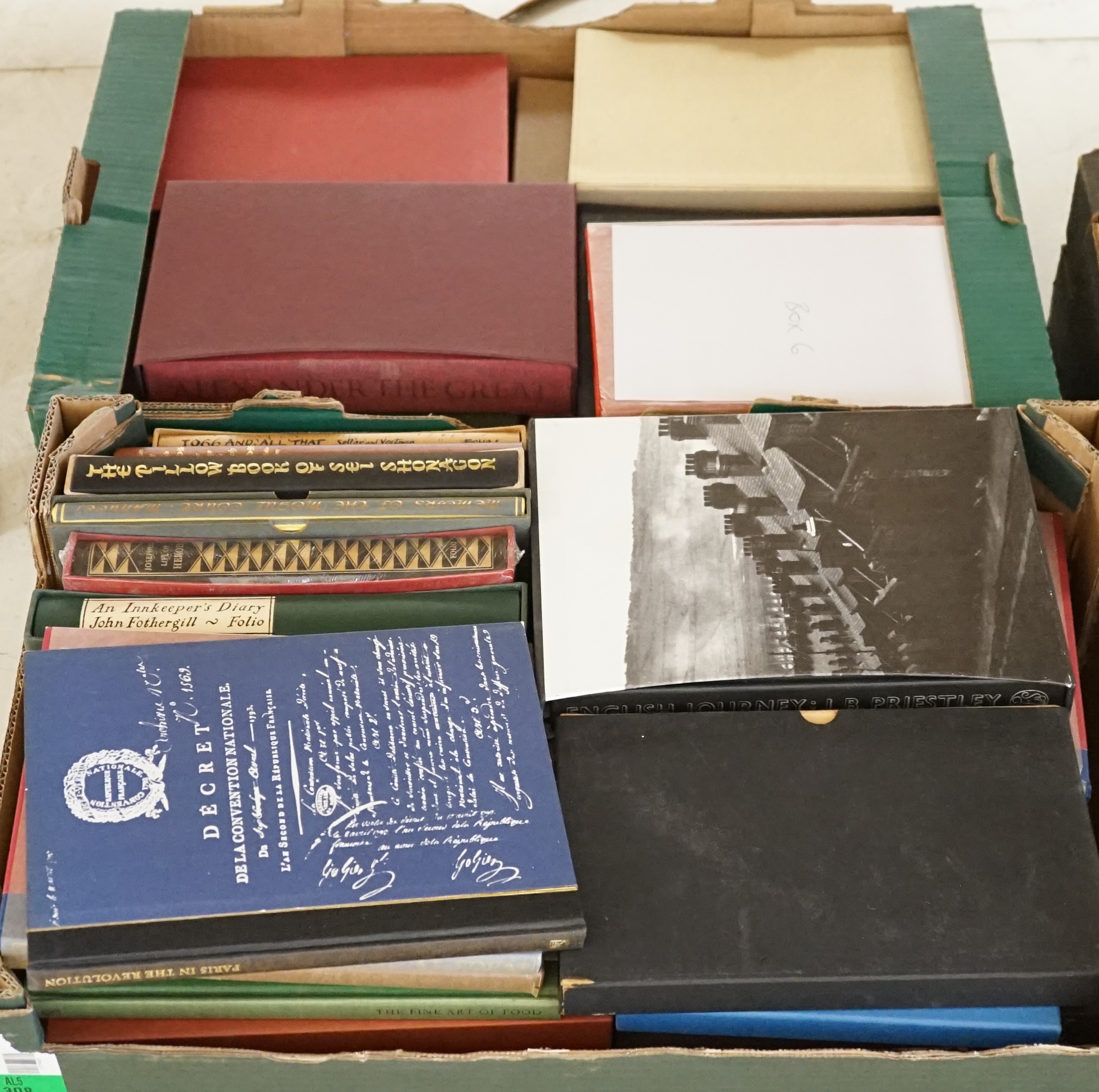 A collection of Folio Society; history, typography, biography